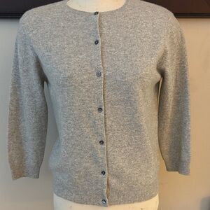 Ralph Lauren Light Gray Women's cashmere Cardigan